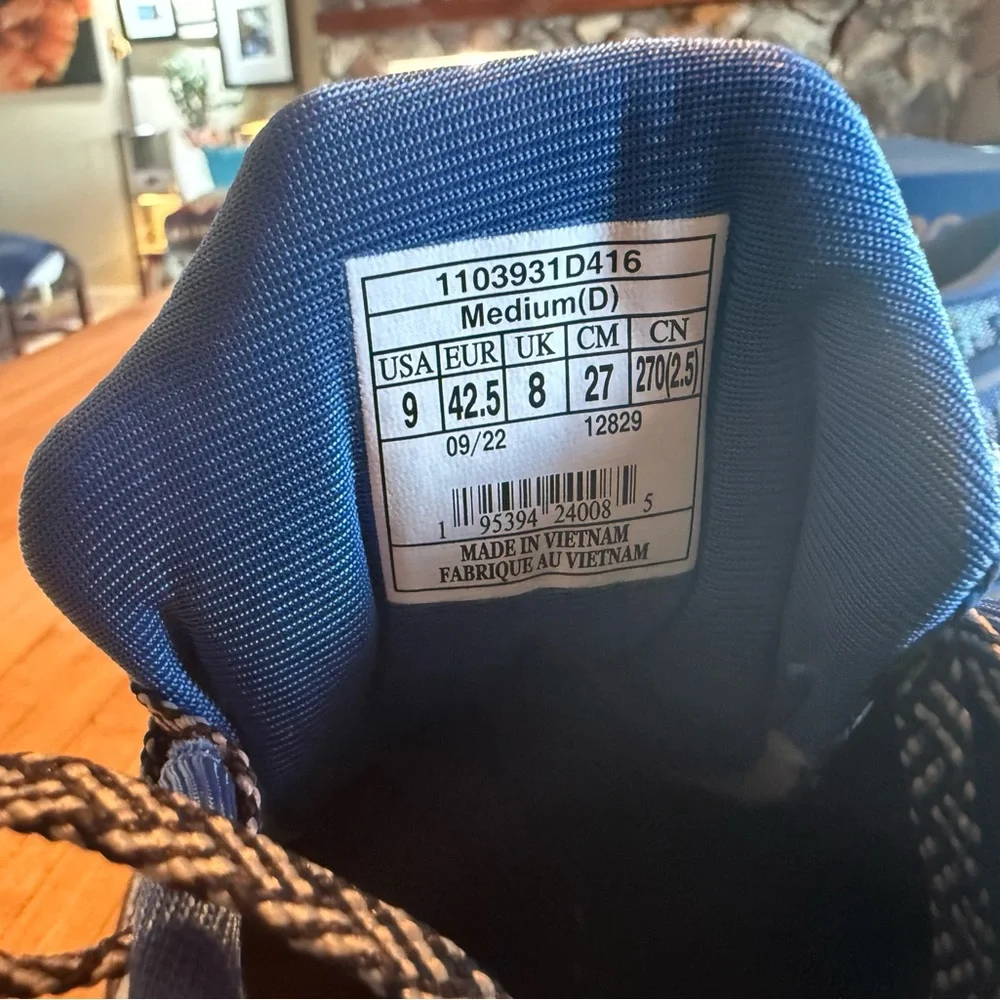 Brooks Ghost 15 Blue and Black Camo Running Shoes Men’s 9 Med/D - Picture 10 of 16